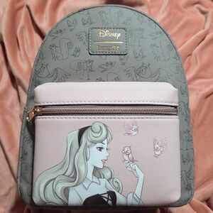Loungefly Disney Green and Pink Backpack